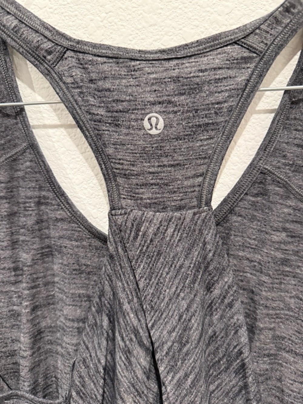 lululemon athletica Gray Heather Racerback Tank Top